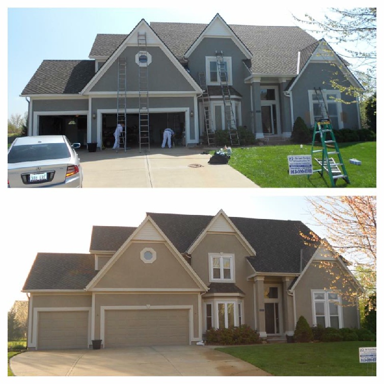 Before and After Exterior House Painting