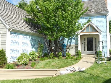 Siding Removed
